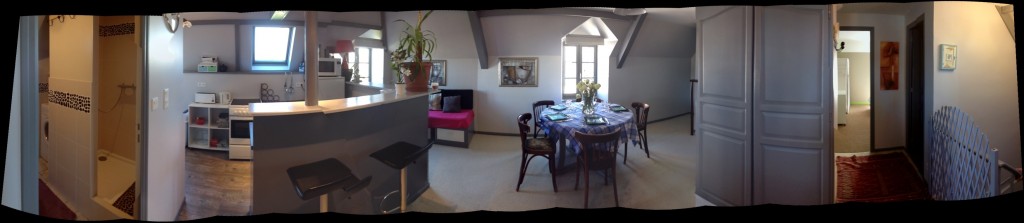 Salon séjour de l'appartement la Mouette à Dinard